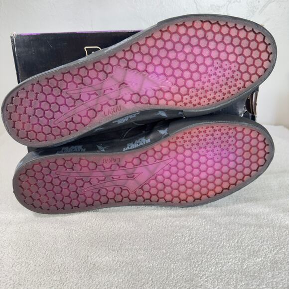 Lakai x Black Sabbath Riley III Black Suede Skate Shoes Mens Size 14 NEW - Picture 10 of 14